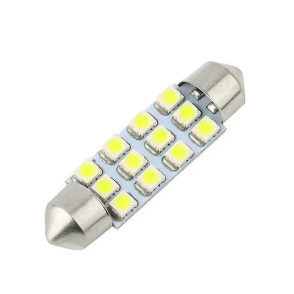 10pcs Car Dome 12 1210 SMD LED Bulb Light Interior Festoon Lamp 42mm