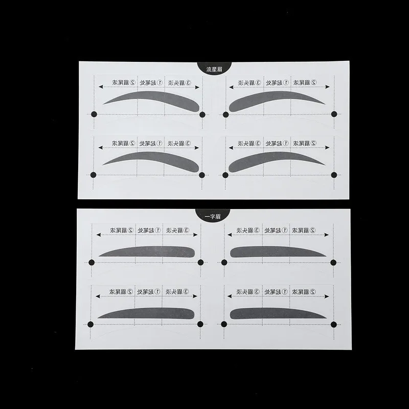 10 шт./компл. трафареты для бровей смешанные карандаш для бровей формы косметика, макияж бровей рисунок отражатель AC068