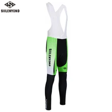 Siilenyond Зима Велоспорт комбинезон горный велосипед велосипедные рейтузы с лямками Велоспорт термальные bibpants с 3D гелевой подкладкой для мужчин