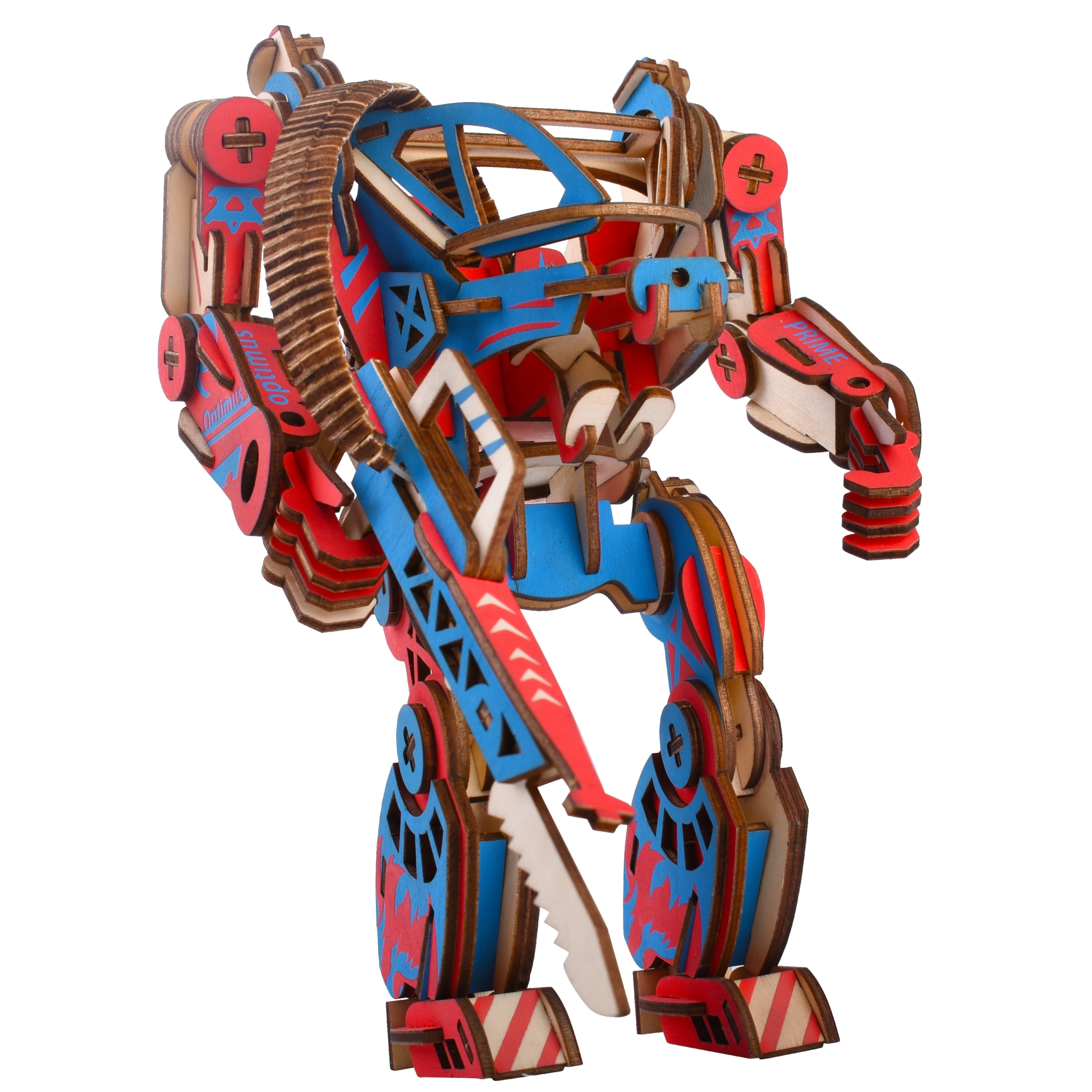 

Laser Cutting 3D Wooden Puzzle Jigsaw APM Mechanical Armor DIY Assembly Kit Kids Educational Wooden Toys for Children Boys