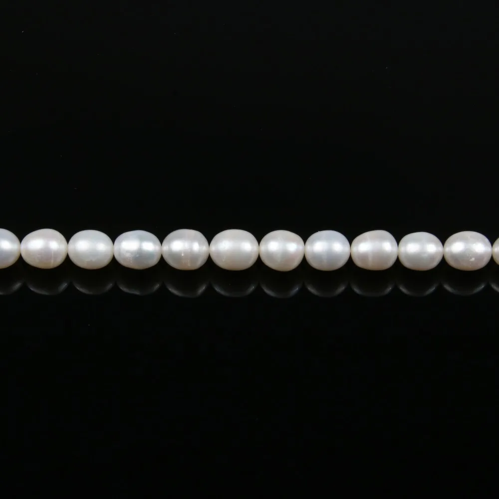 AAA Natural Freshwater White Pearl Beads 36cm for DIY Women Elegant Necklace Bracelet Jewelry Making Accessories