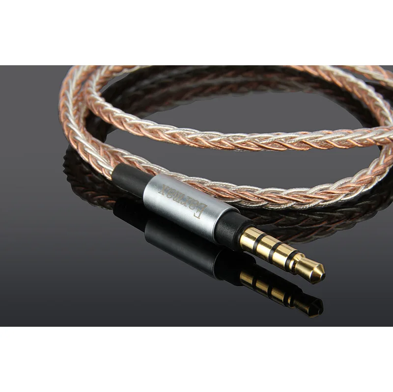 Кабель для наушников Earmax 3 5 мм Hi Fi OCC с серебряным покрытием обновленный