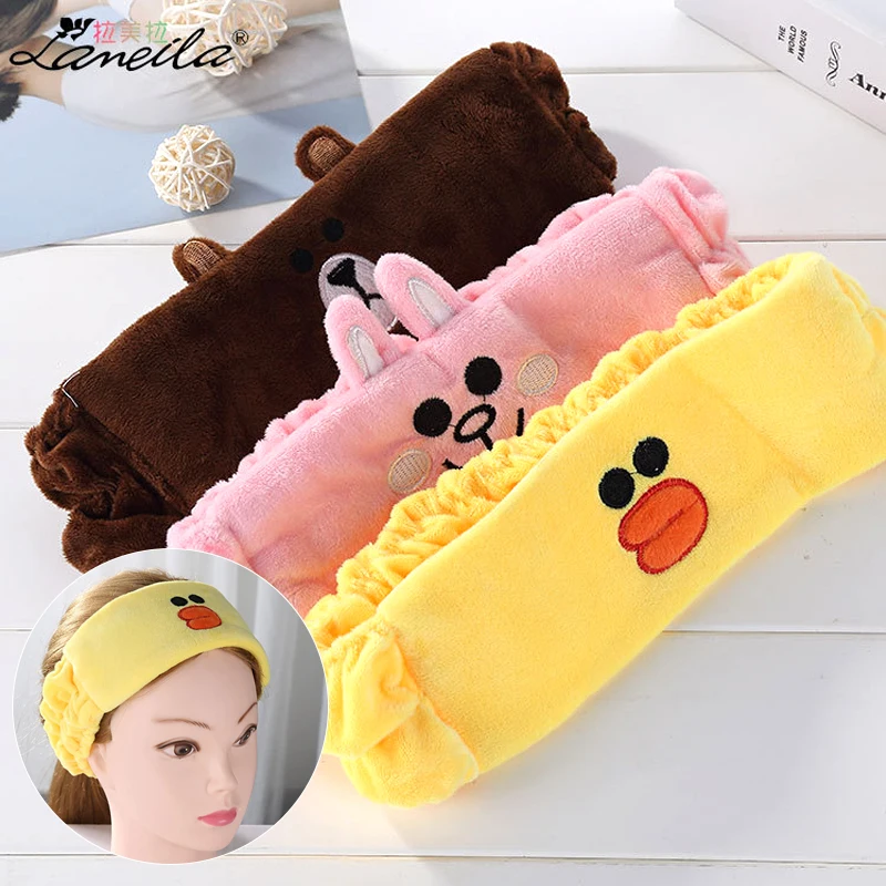 LAMEILA Headband Hair Bands Elastic Ear Headband Cute Hair Accessories for Washing Face Makeup Cosmetic Shower Mask Beauty Tool graphic print cute ear headband