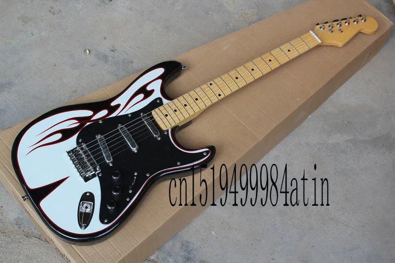 

Free shipping Top Quality Wholesale original custom body Stratocaster Maple fingerboard Electric Guitar In Stock @32