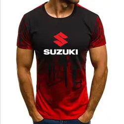Бесплатная доставка, летние мужские футболки с коротким рукавом, мужские футболки с принтом Suzuki Gsx R, мужские повседневные футболки