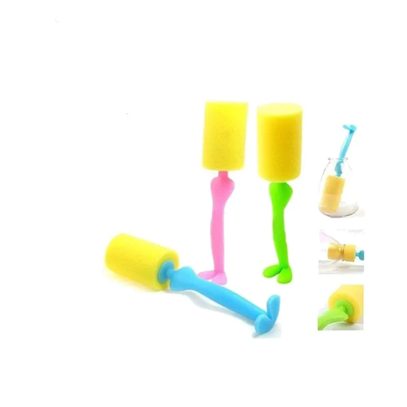 

1pcs Kitchen Soft Sponge Cleaning Brush For Water Coffe Tea Glass Bottle Cup Clean Stand up Cleaning Washing Tools Cleaner