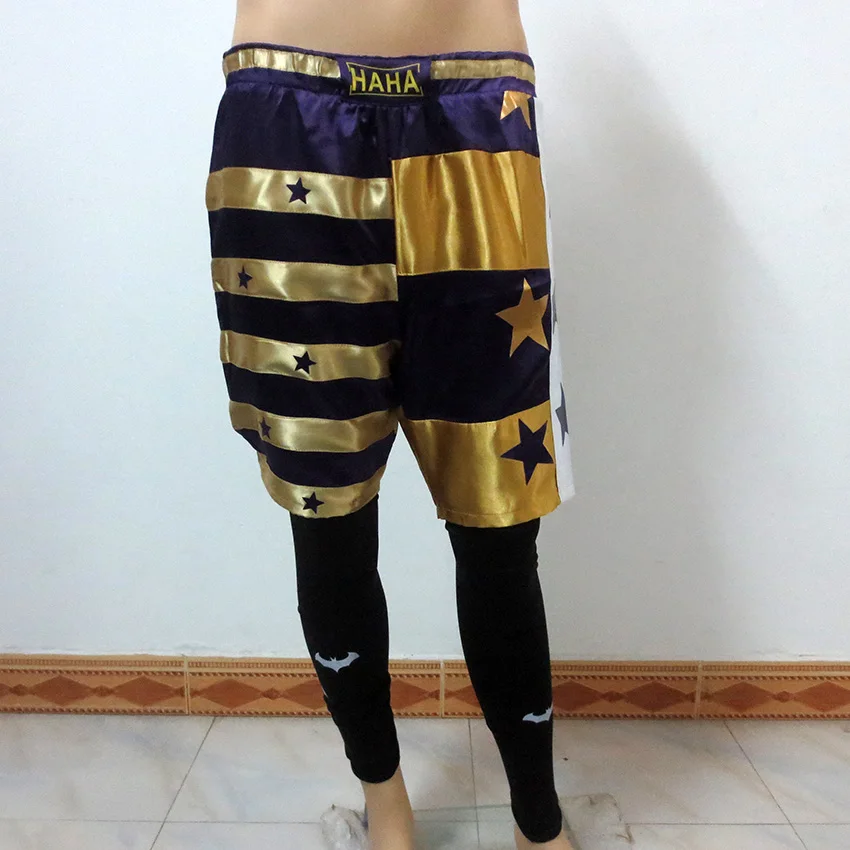 

Handmade Suicide Squad Jared Leto Joker Cosplay Costume Btman Leggings +Short Unisex Any Size