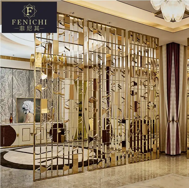 Paneles divisores de pared de Metal para interiores decorativos