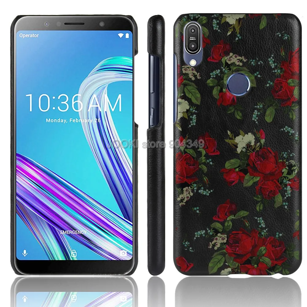 Кожаный чехол для телефона с узором для ASUS Zenfone Max Pro(M1), чехол для ASUS ZB601KL ZB602KL, чехол для задней крышки телефона