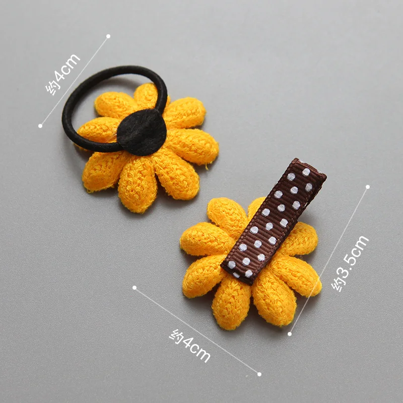 Pet Dog Hair Clips Flower Cat Hairpins Sunflower Kitten Puppy Grooming Supplies For Small Dog Teddy Chihuahua girls baby