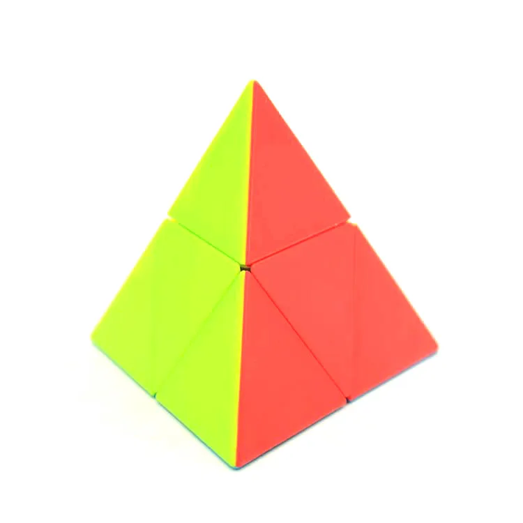Красная Пирамида куб Волшебные кубики 2x2x2 Скорость Головоломка Куб Логические Piramide Magico кубик развивающие игрушки
