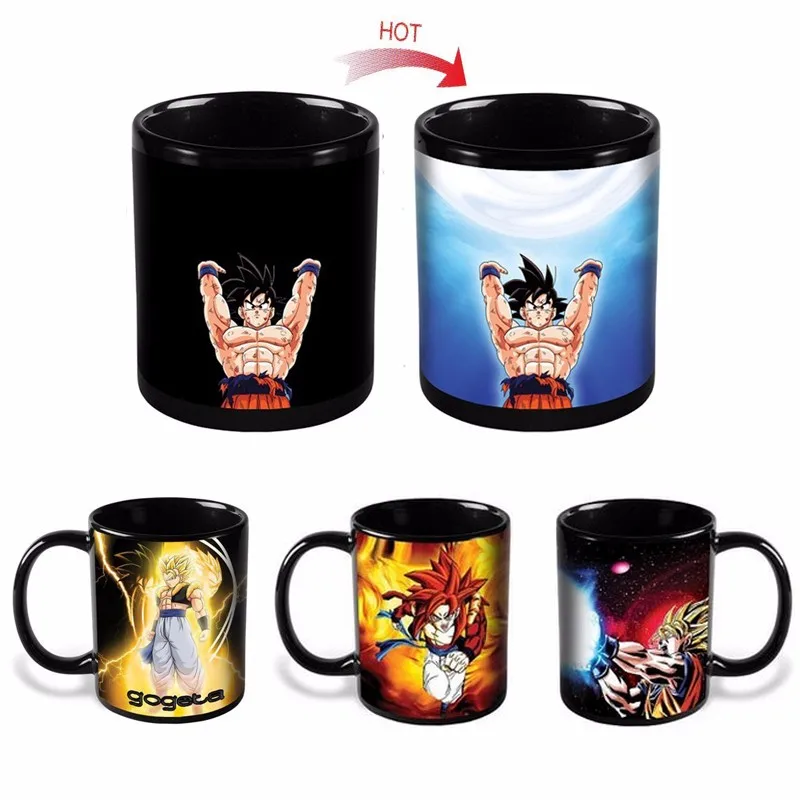

Dragon Ball Z Mug Taza SON Goku Heat Reactive Magic Color Changing Mug Super Saiyan Caneca Coffee Cup for friend Gift