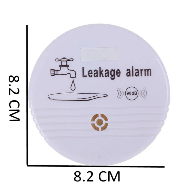 Wireless Water Alarm Independent Battery Water Alarm Sensor Detector 90dB Sounder Water Leakage Alarm Detector Home System DC9V 3