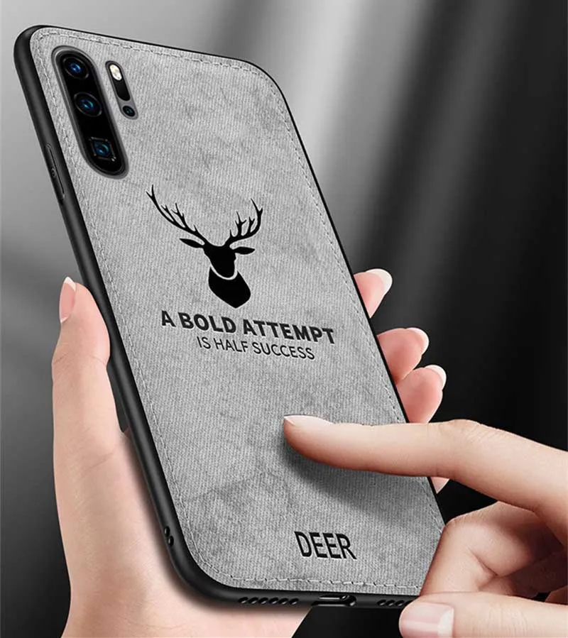

For Huawei P10 Selfie P Smart Plus Y6 Y7 Y9 2018 Ultra-thin Matte Batman Christmas Deer Soft Silicone Colth Men Phone Case
