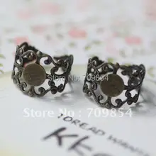 8 мм колодки античные бронзовые ручки покрытием кольцо в виде цветка база