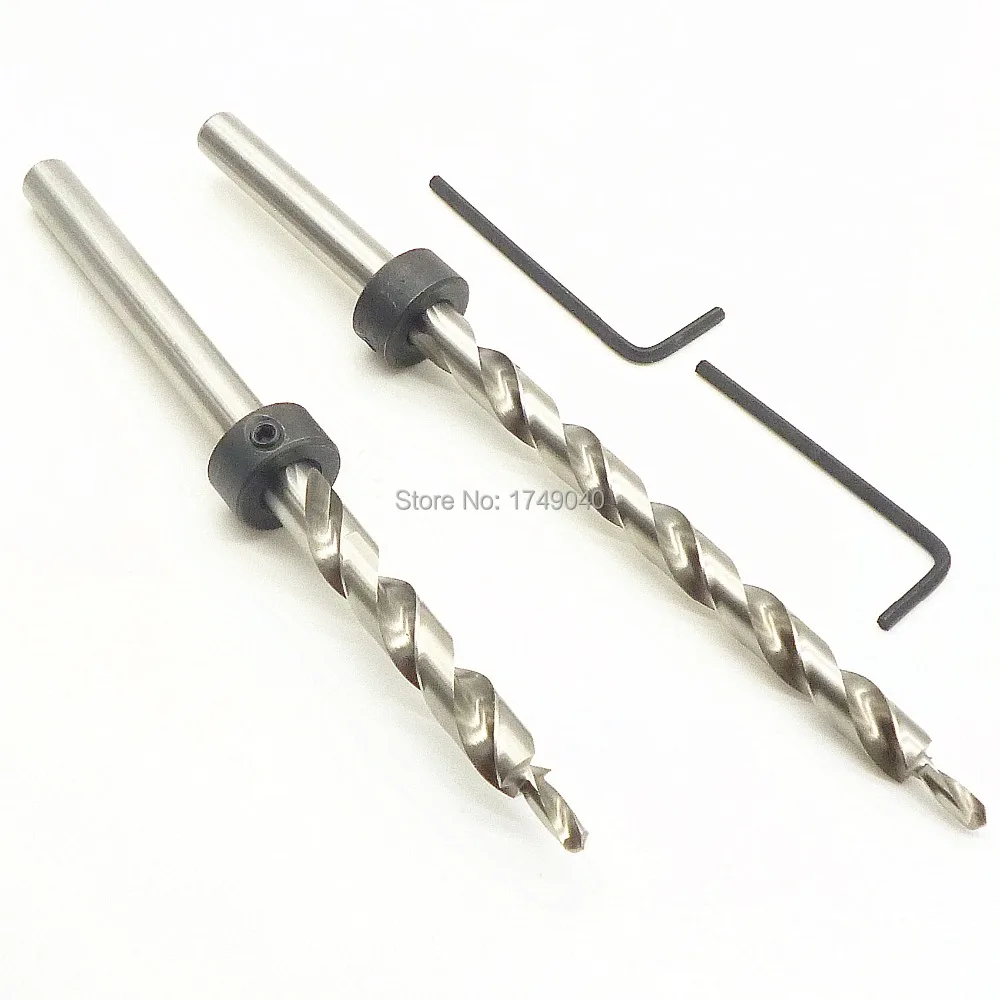 2x 9.5mm 9mm HSS Twist Drill Bits Doors Windows Wood Step Drills