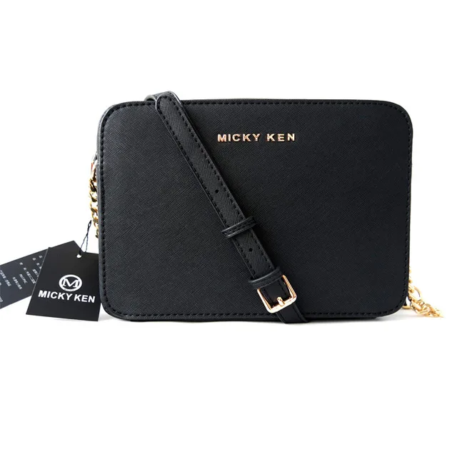 MICKY KEN, модные женские сумки-мессенджеры, дизайнерская Высококачественная сумка на плечо, сумка на цепочке, женская сумка 1388 - Цвет: black