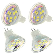 HRSOD 10X MR11 4 W 9x5730SMD 400-430LM 2700-3000 K теплый белый свет Светодиодный прожектор(12 В) Холодный белый Кукуруза светодиодный