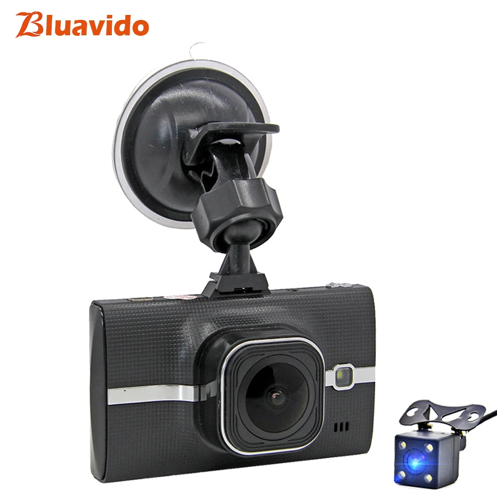 Bluavido видеорегистратор с двойным объективом Full HD 1080P WDR Автомобильный Камера ADAS