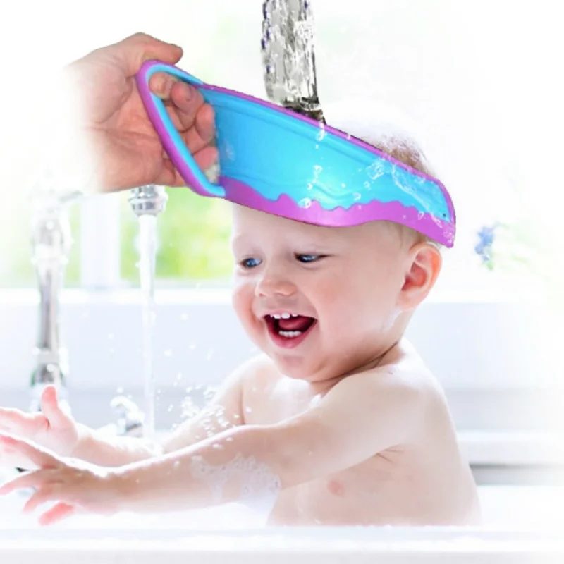 OLOEY Waterproof Children Bath Tool Hair Infant Children Baby Wash Shampoo Shield Waterproof