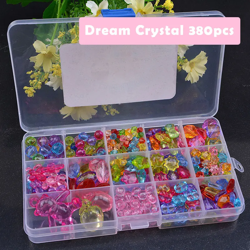 Educational Beads Lacing Toys For Children DIY Necklace Toys For Girls 7 Years Jewelry Making Handmade Toys For Girls MK2764H