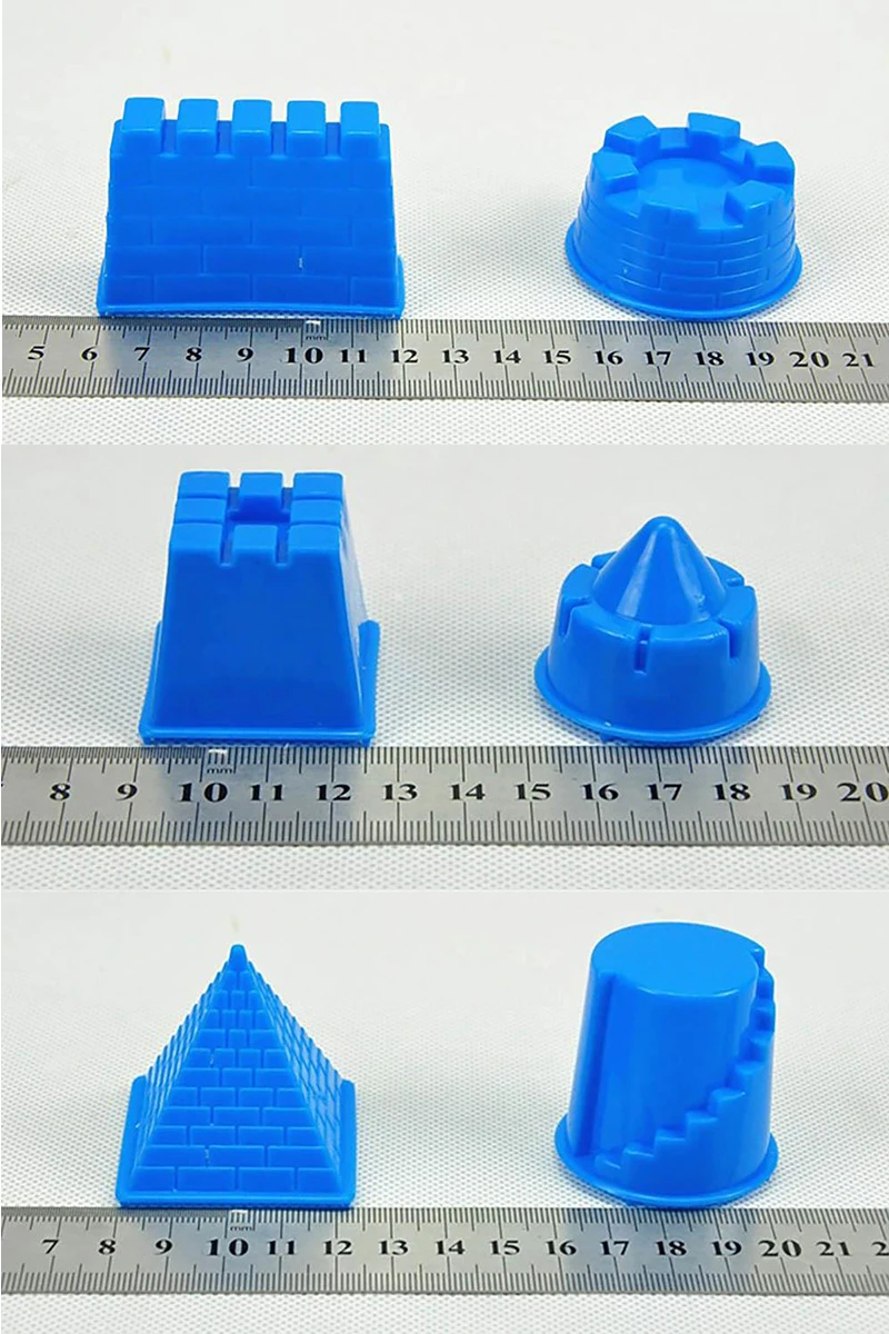 6 шт./компл. мини Портативный морской песок глина для литья под давлением игрушки для детей в виде пирамиды из песка, Детская Классическая модель здания Наборы для игры на улице и в подарок
