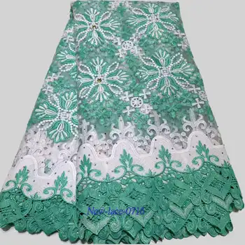 

african lace fabric 2019 high quality lace with Embroidered Nigerian Lace Fabric For Women French Mesh Lace Fabric 01