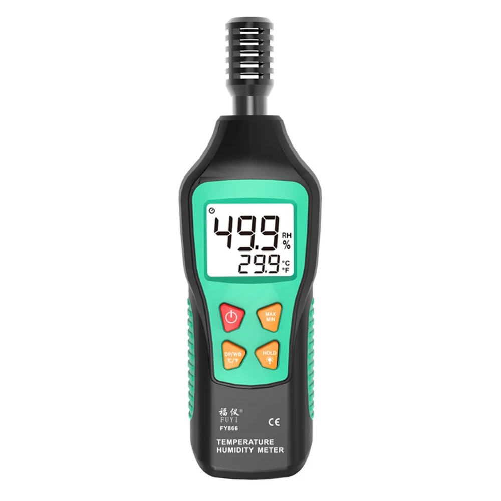 

Digital Thermometer Hygrometer Mini Weather Station Wet Bulb Dew Point Temperature Meter LCD Display With Backlight Data Hold