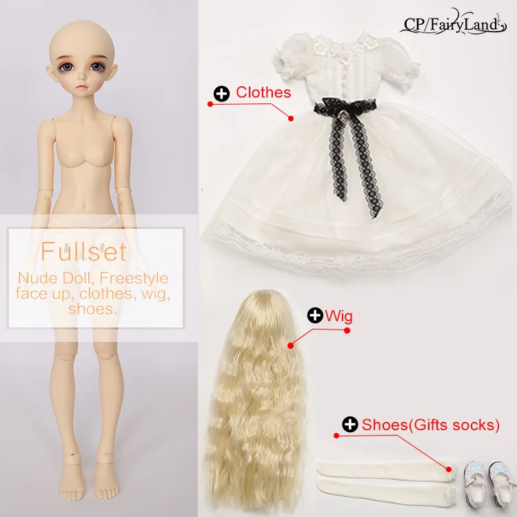 Minifee Ante Fairyland BJD SD кукла 1/4 модель тела для маленьких девочек и мальчиков игрушки глаза высокое качество подарок Магазин Смолы аниме FL luodoll - Цвет: Full set in NS aspic