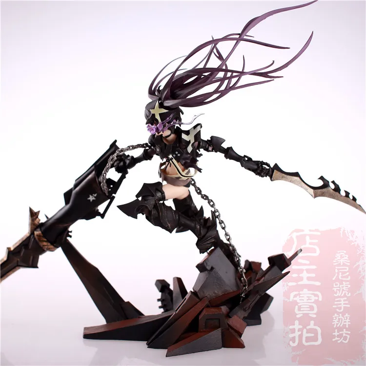 Горячая игра Аниме Insane Black Rock Shooter 1/8 масштаб огромный 40 см фигурка