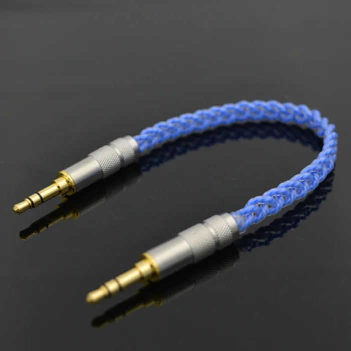 

AIBIERTE DIY Japan Eurasian 3.5mm fever on the record cable 3.5mm AUX Cable ancient river core 9 core mixed