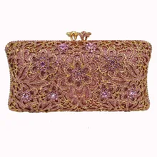 Дизайн, покрыты золотом, алмазный кошелек Женская Роскошная ручная Сумочка с кристаллами вечерние вечерняя сумочка со стразами Женская сумка-конверт женская сумочка-клатч SC180