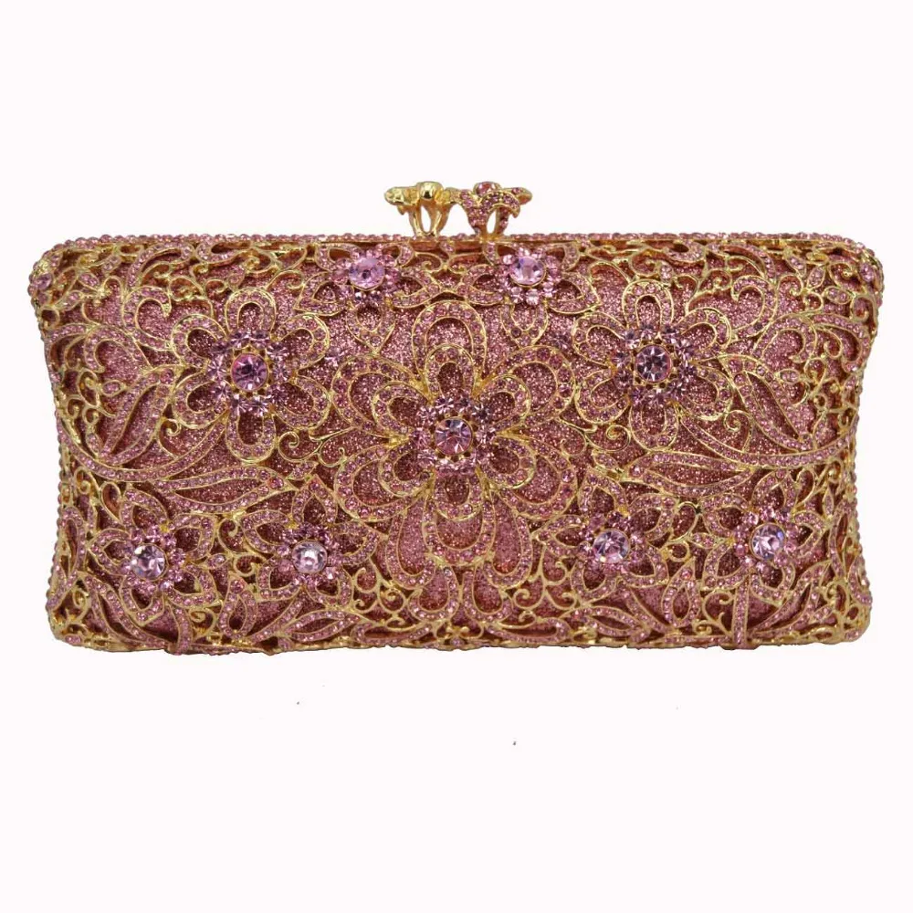 Us 56 04 49 Off Designer Gold Diamond Purse Wallet Women Luxury Crystal Clutch Bag Party Rhinestone Evening Pochette Las Sc180 In