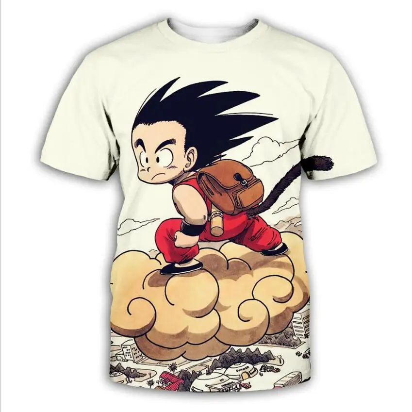 

2019 New Arrival Sport Beach Surf shirts Men Dargon Ball 3D Print Shirt Cartoon fast dry beach tshirt Surfshirt for men