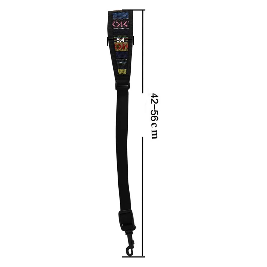 1Pc Saxophone Neck Strap Sax Shoulder Belt Sling Hook for Alto Tenor Sax Wood Wind Accessories Random Color 42-56cm