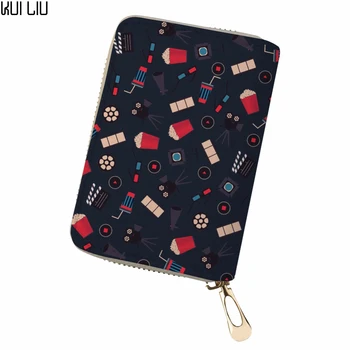 

Customized travel wallet Pochette Surprise Double Open Business Card Delicious snacks slump chips cute creditcard holder