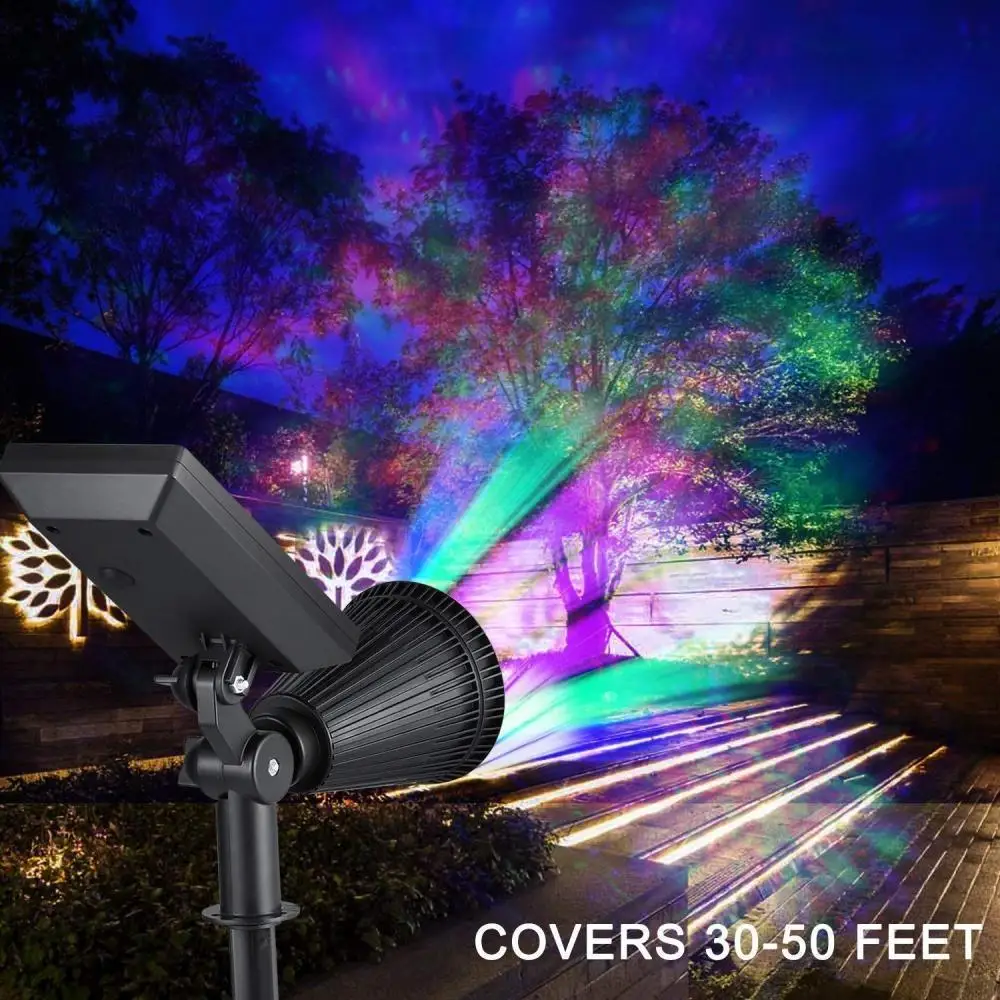 Movido a Energia Luz de Parede para o Jardim Khlitec Pack Solar Levou Cores Mudando - Fixo Segurança Spotlight Paisagem Luz 7 2 14 Solar Spotlight Paisagem luz Solar Luz de Parede para o Jardim