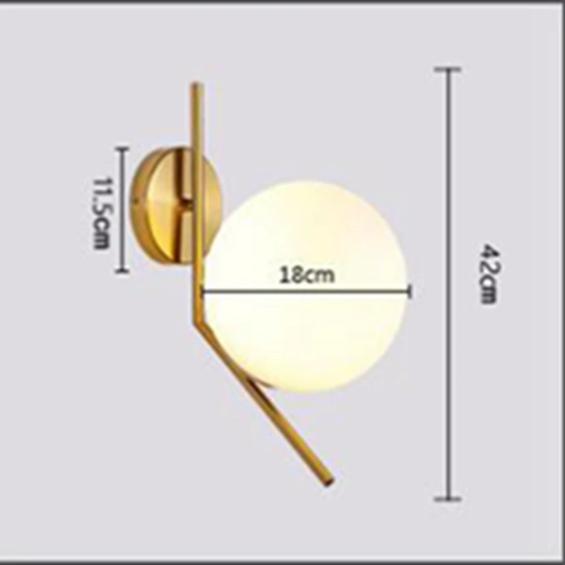 LukLoy, антикварные бра, промышленный настенный светильник, современный светодиодный настенный светильник, круглый стеклянный глобус, абажур, бра для гостиной, ванной комнаты