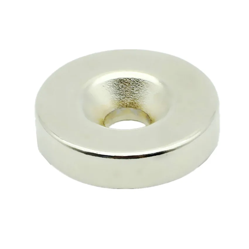NdFeB Countersunk Diameter 25x6 mm 1" Disc with M6 Screw Hole
