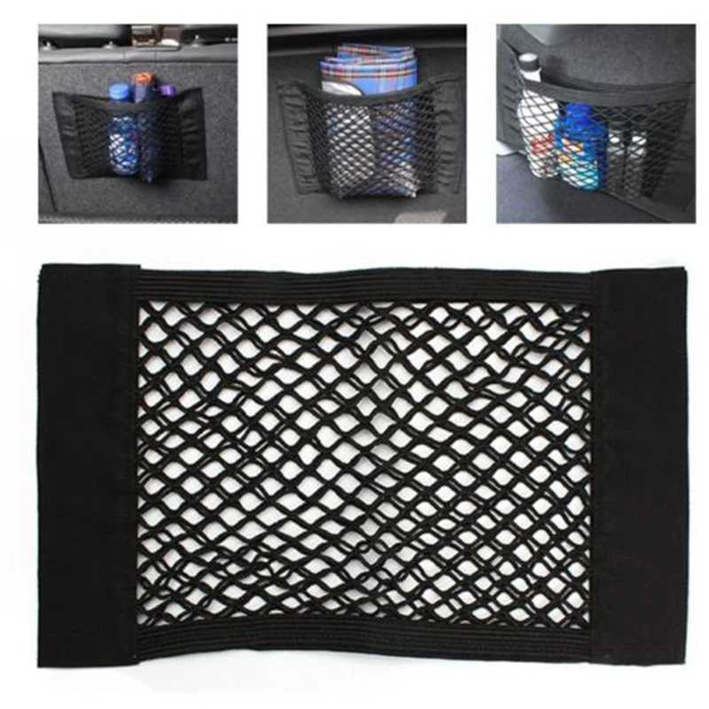 

Universal Car Rear Trunk Back Seat Elastic String Net Storage Bag Pocket Cage