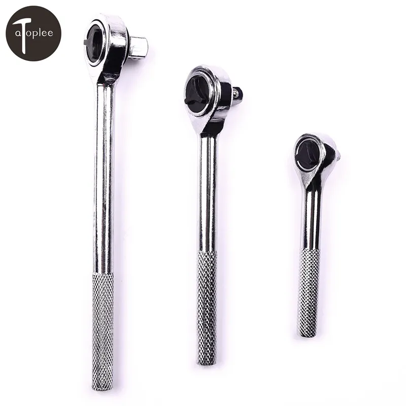 

1PC 1/2" 1/4" 3/8" Carbon Steel Adjustable Two-way Outside Four Corner Ratchet Handle Wrench for Socket Professional Hand Tools
