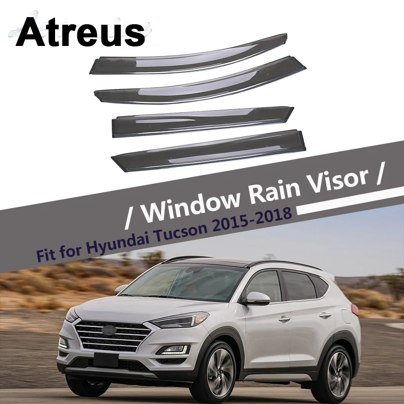 Atreus 4 шт. для Hyundai Tucson 2015 2016 2017 2018 автомобильные аксессуары дверь дым Окно