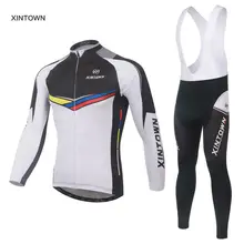 Xintown Men’s Long Sleeve Cycling Jersey Sets Breathable Ropa Ciclismo Padded Pants Bicycle Sports Cycling Clothings S-4XL