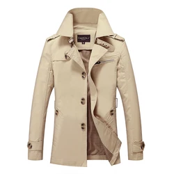 New Mens Trench Coat Fashion Designer Man Medium-Long Spring Autumn british style Slim Jacket Windbreaker Male Plus Size M-5XL New Mens Trench Coat Fashion Designer Man Medium-Long Spring Autumn british style Slim Jacket Windbreaker Male Plus Size M-5XL
