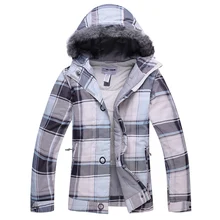 Дешевая шапка для волос, женские зимние куртки, одежда для сноубординга, спортивные Водонепроницаемые зимние костюмы для девушек, женские лыжные куртки