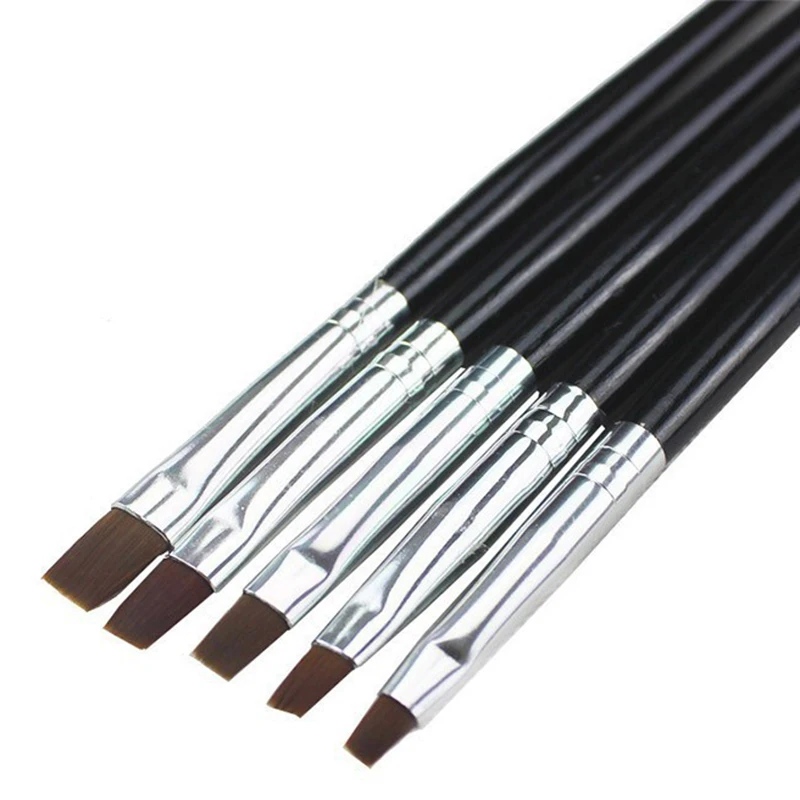 

5pcs/Set Nail Brush Kit Art Set UV Gel Brush Pens Nail Art Paint Dot Detailed Tool Rhinestone Beauty Decoration Dot Tool