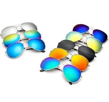 

26 Colors Adults Piolt Aviator Sunglass Colorful Anti-vertigo UV Men Alloy Sun Glasses Festival Party Gifts SN918