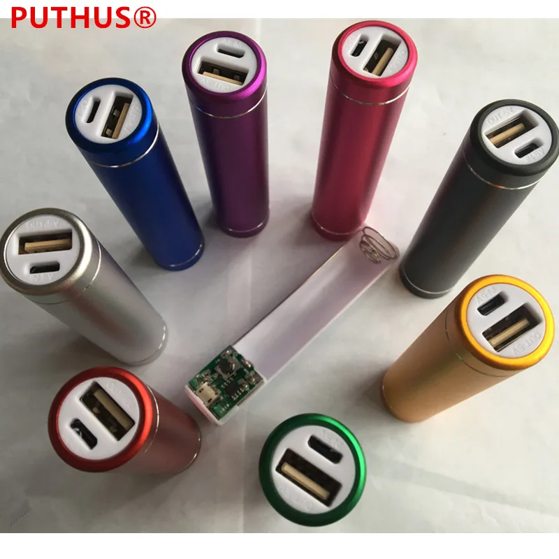 Универсальный Бесплатная Сварка 5В/1а USB внешний аккумулятор корпус цилиндр