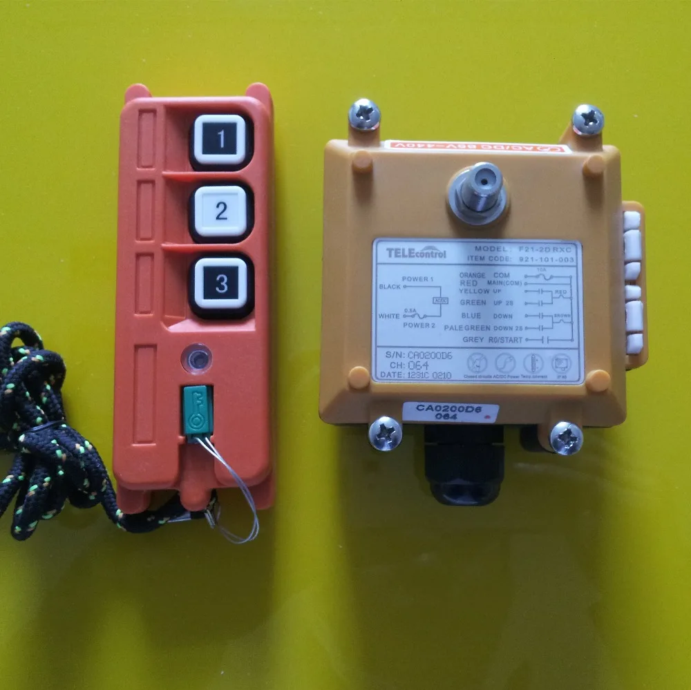 

uting F21-2S Industrial radio remote control for crane and hoist UHF426-446Mhz