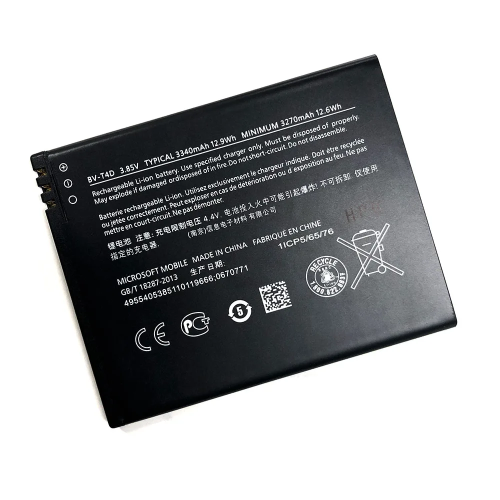 

High Quality 3340mAh Replace Battery BV-T4D For Miscrosoft Lumia 950 XL CityMan Lumia 940 XL RM-1118